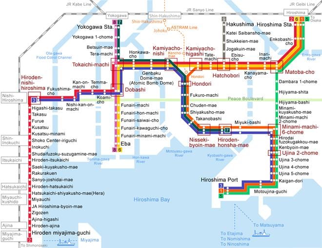 Kartes hirosimas tramvajs