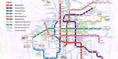 Hirosimas metro karte